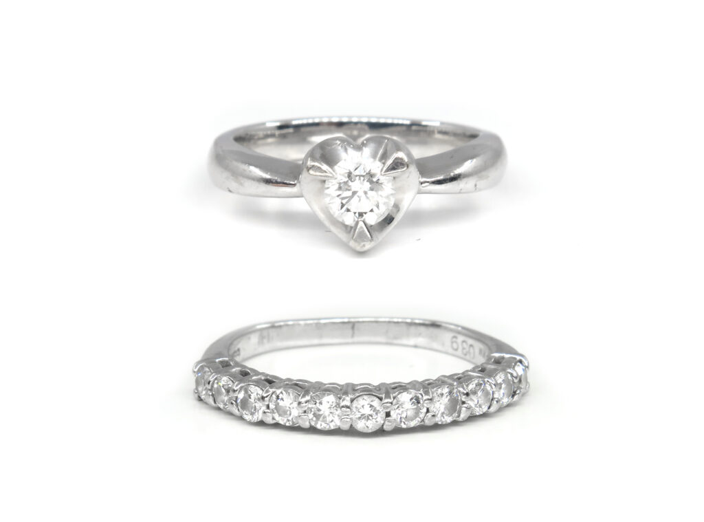 年齢に合わせて身につけなくなった指輪を使って、新しいリングにリフォーム。